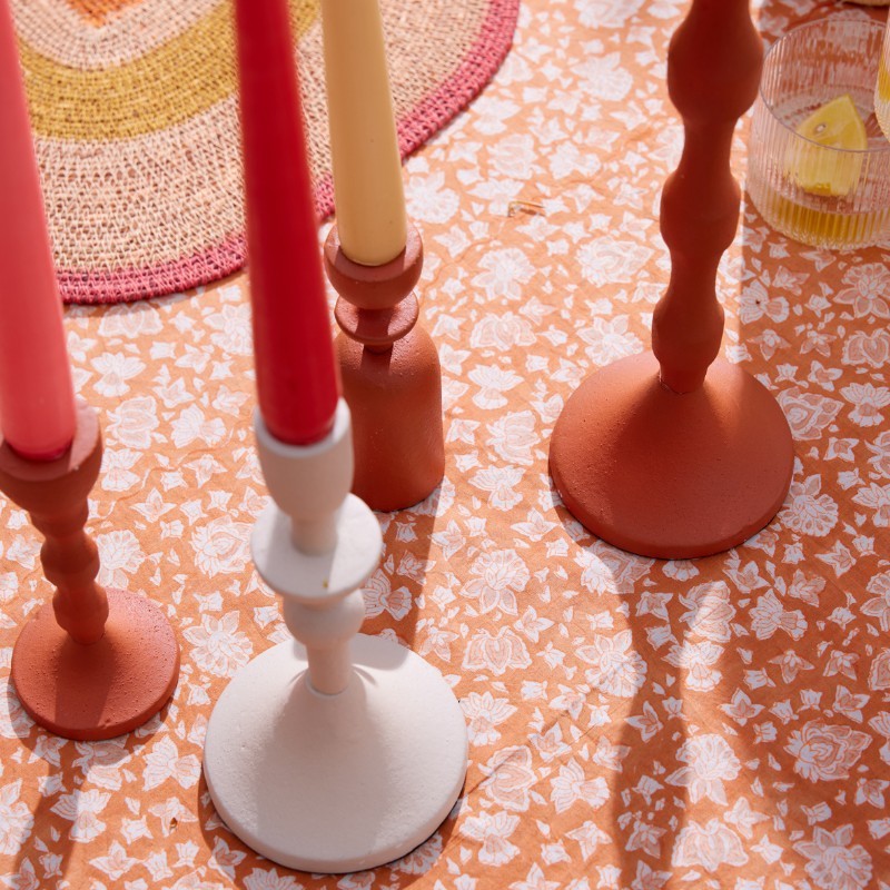 Bougeoir Solar 15 cm Ecru - Bonheur du Jour