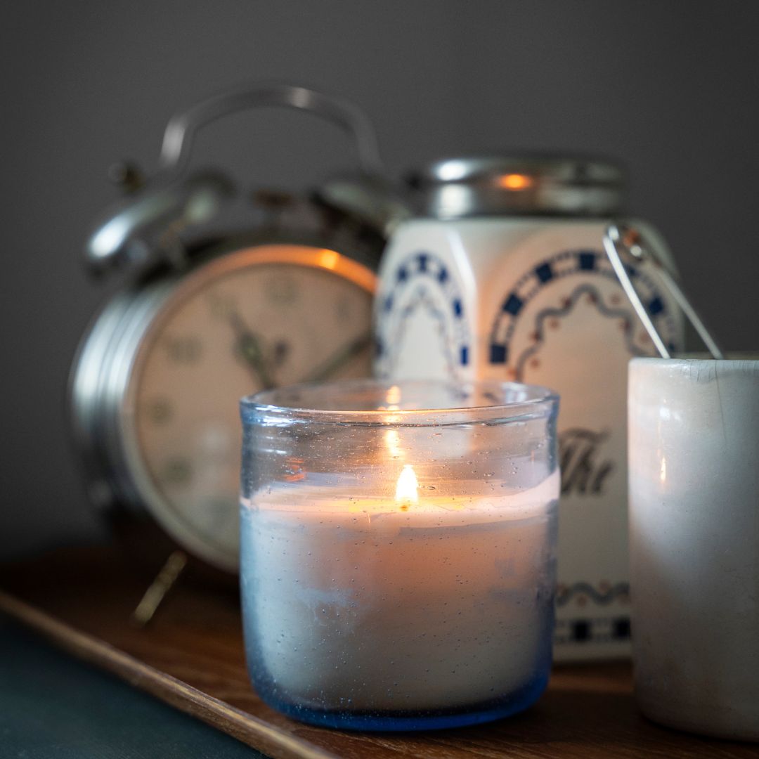 Bougie en Verre Soufflé "Matin à Assouan" - Les Choses Simples