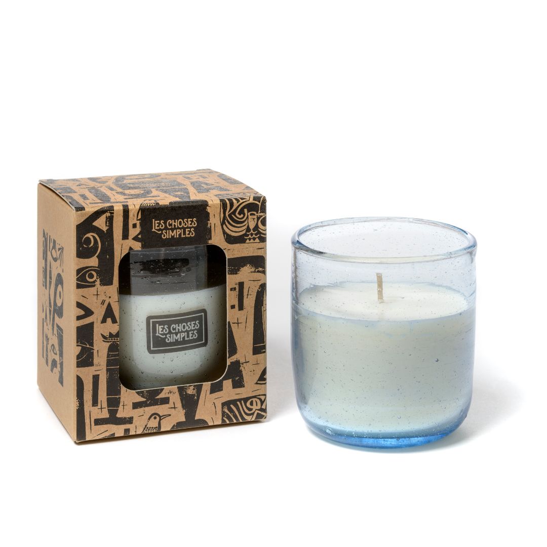 Bougie en Verre Soufflé "Matin à Assouan" - Les Choses Simples
