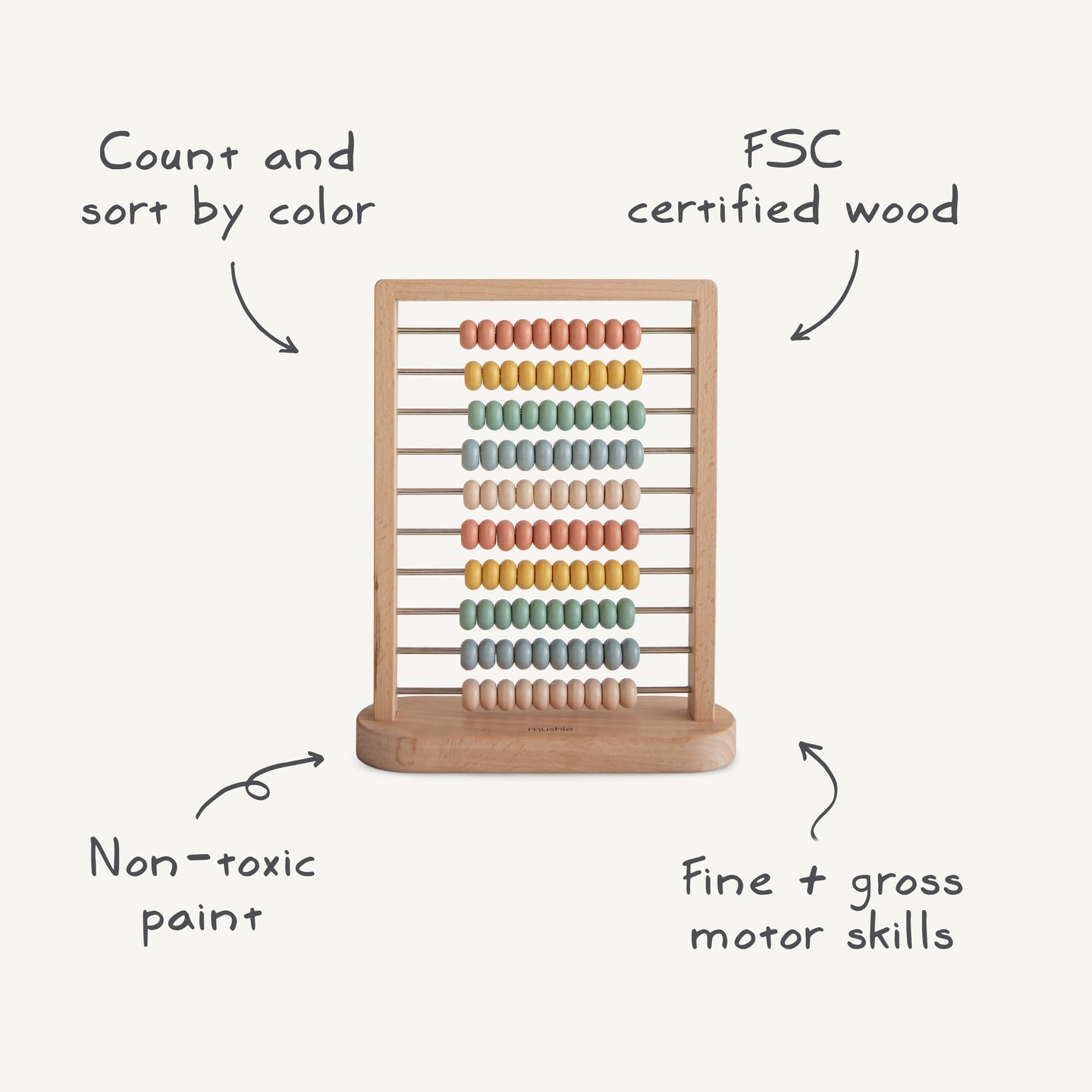 Boulier en Bois - Mushie