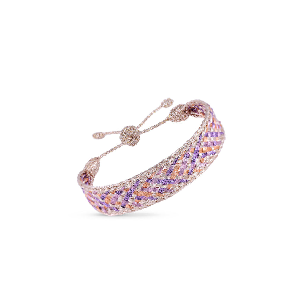 Photo de bracelet maxi box rose gold amethyst maayaz par Les Biscottes