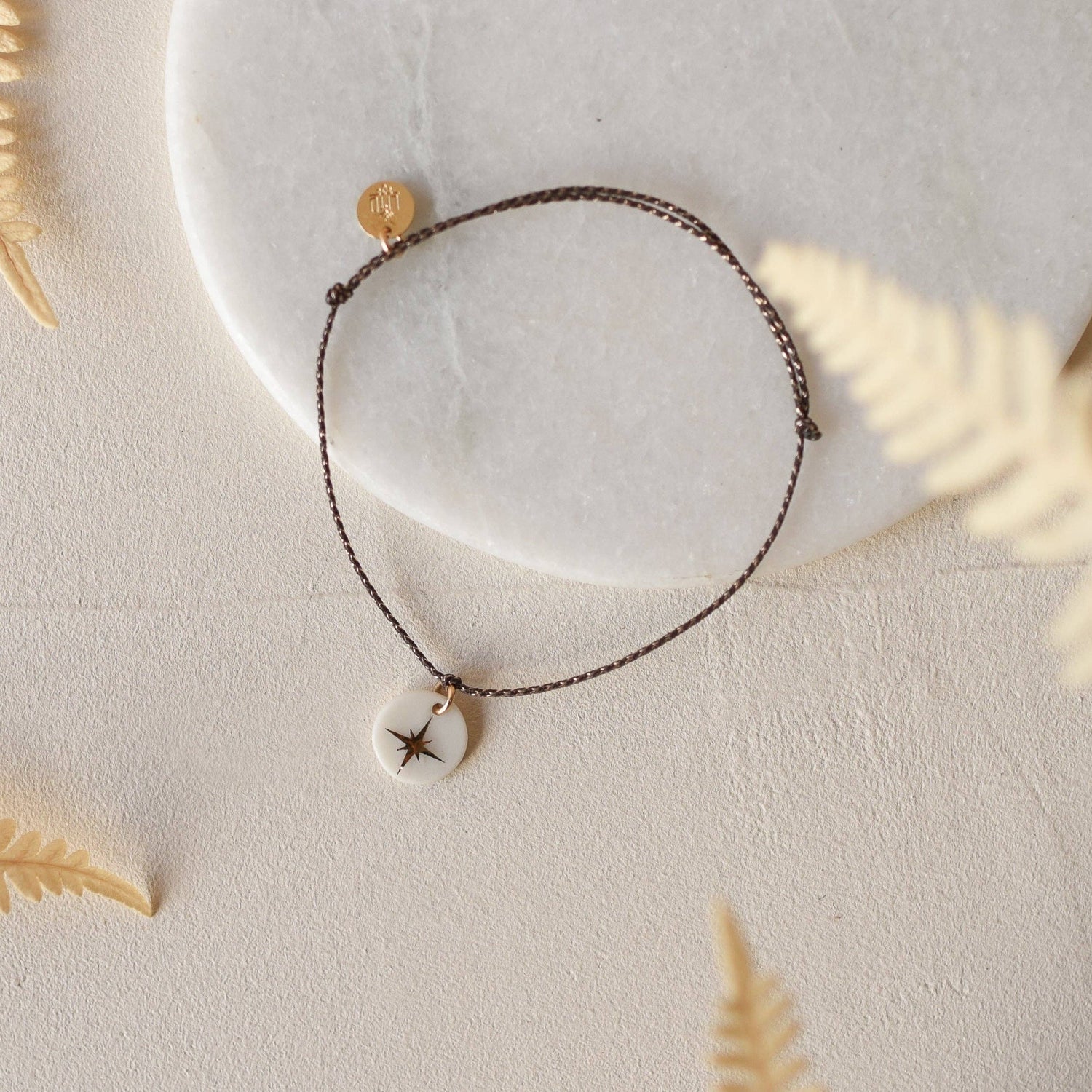 Bracelet Médaillon Étoile Doré - Baubels