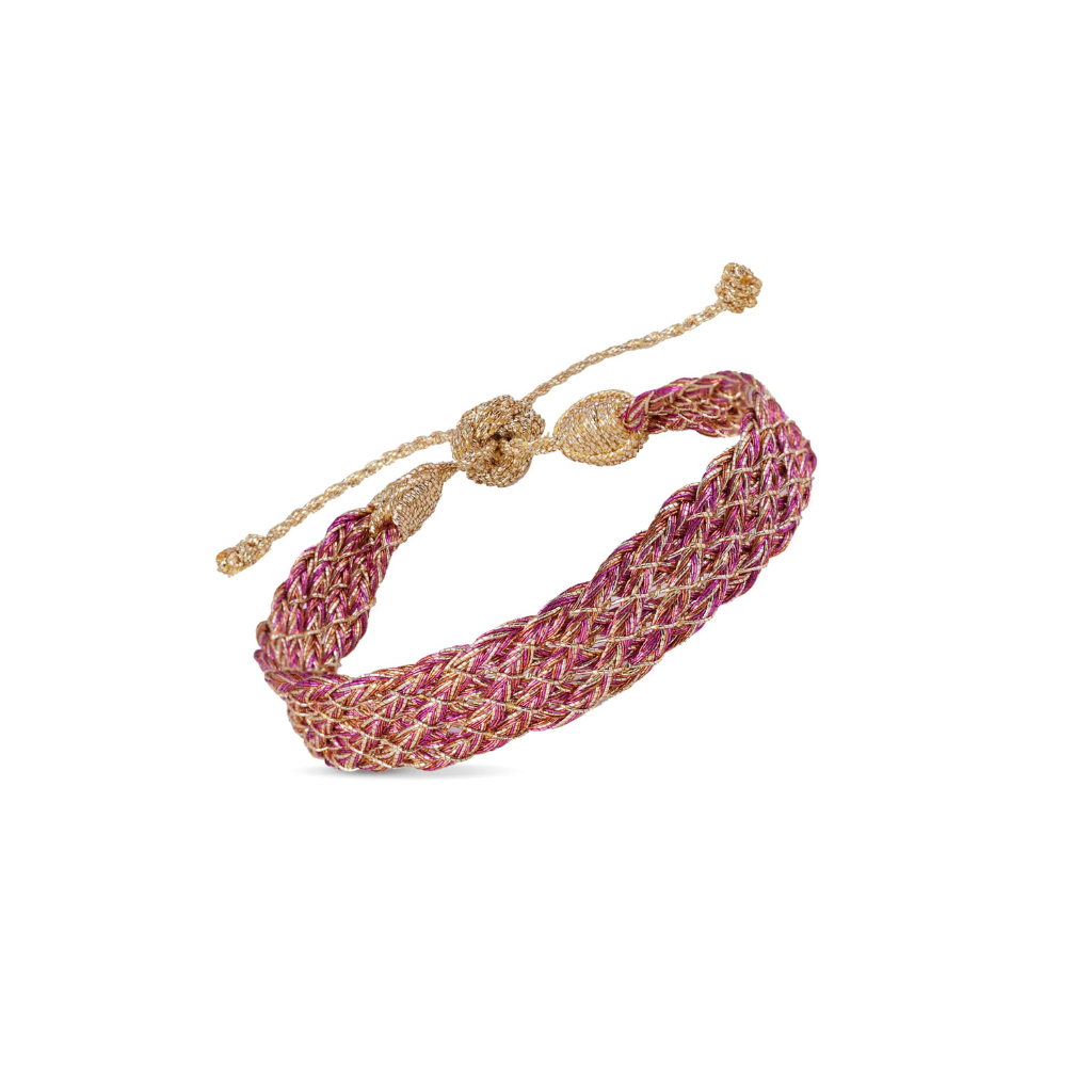 Photo de bracelets lines gold hot pink maayaz 1 par Les Biscottes