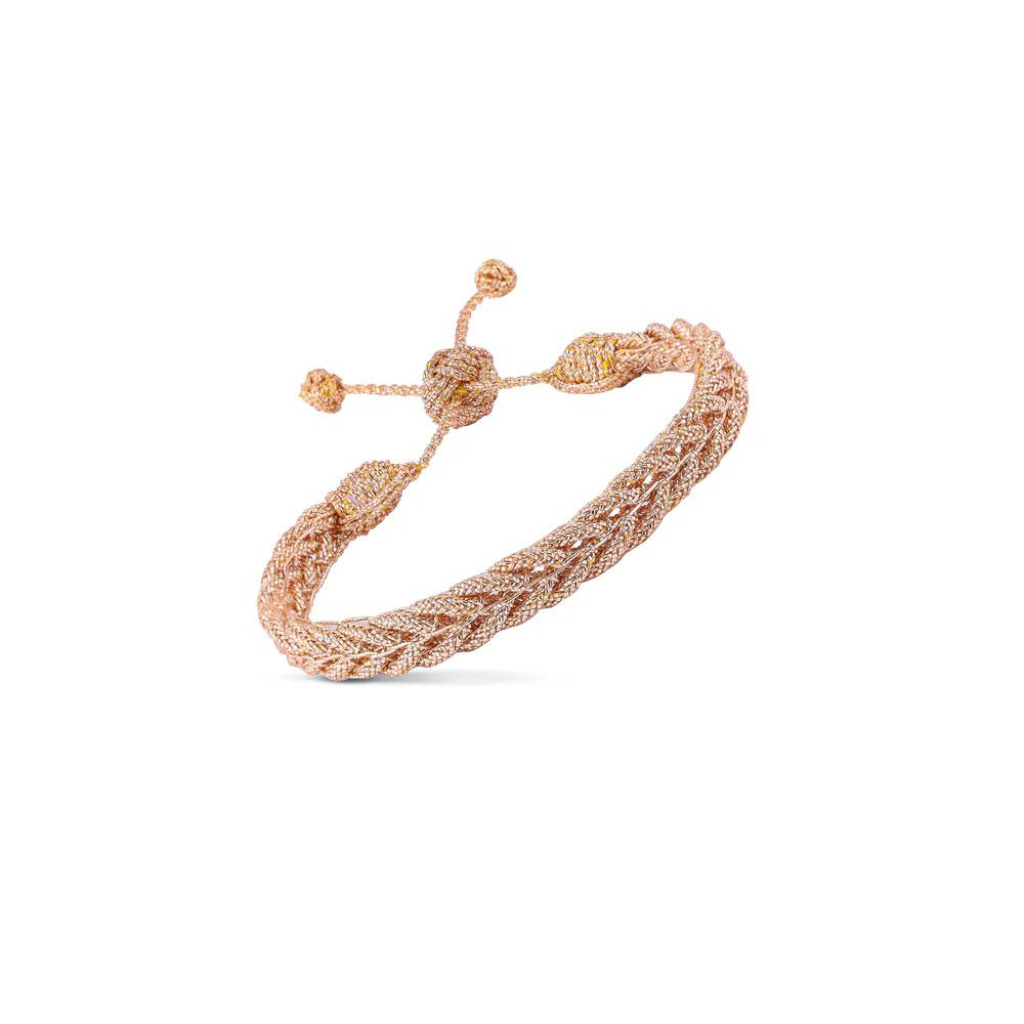 Bracelet Tressé Gold Pêche - Maaÿaz