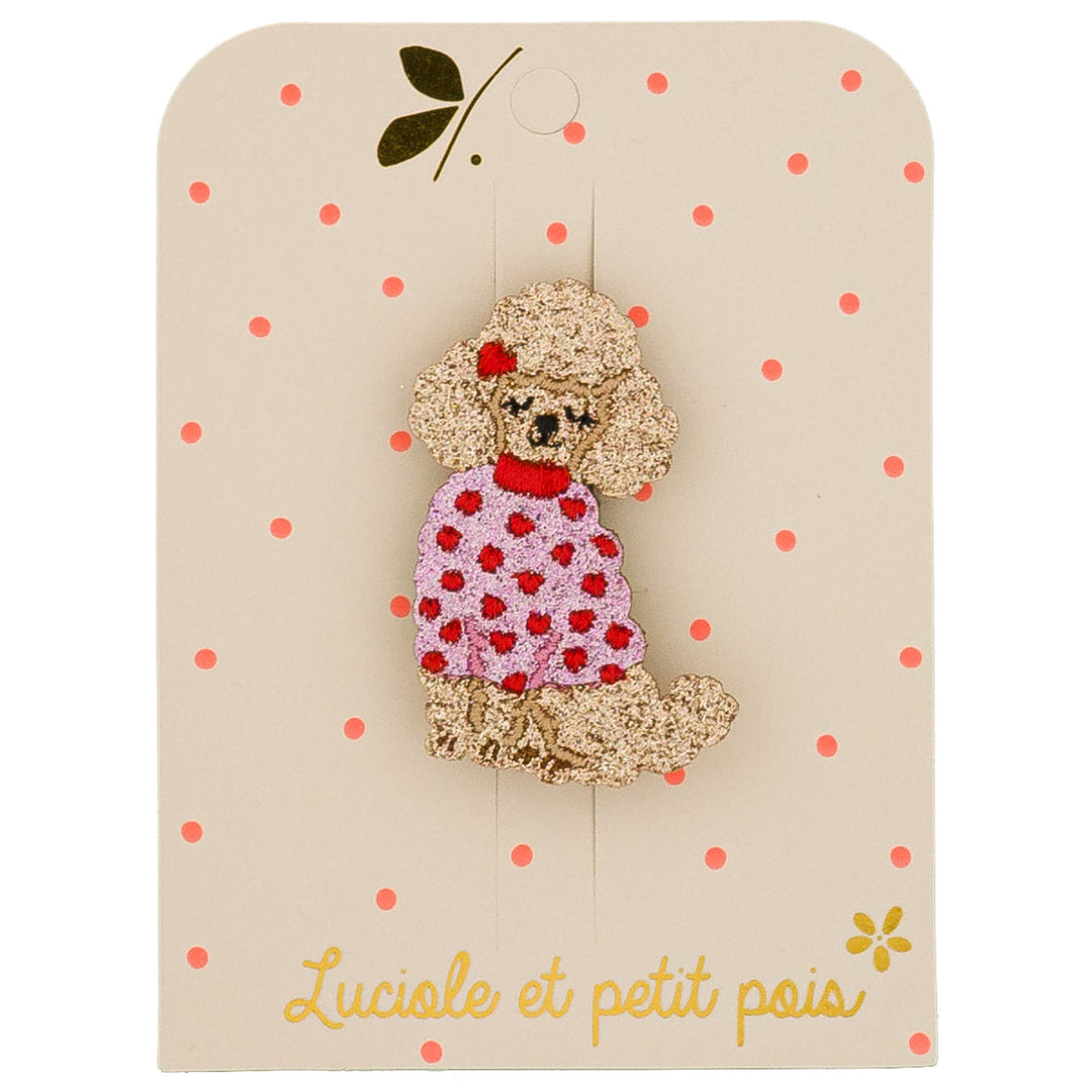 Broche Caniche - Luciole et Petit Pois