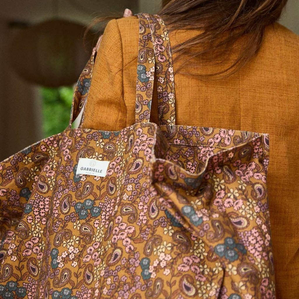 Sac Week-End Arabesque Ocre - Gabrielle Paris