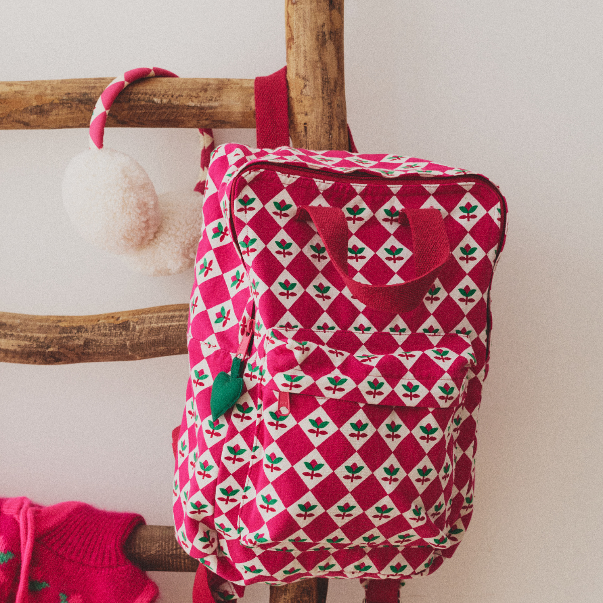 Cache Oreilles Sherpa Fleuris - Petit Toi