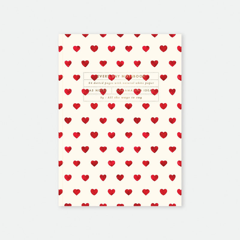 Cahier Cœurs Rouge - All the Ways to Say