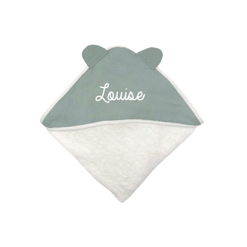 Cape de Bain Chat Personnalisable Lin Menthe - Oh La La Paris