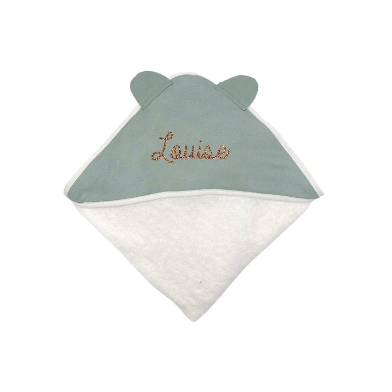 Cape de Bain Chat Personnalisable Lin Menthe - Oh La La Paris