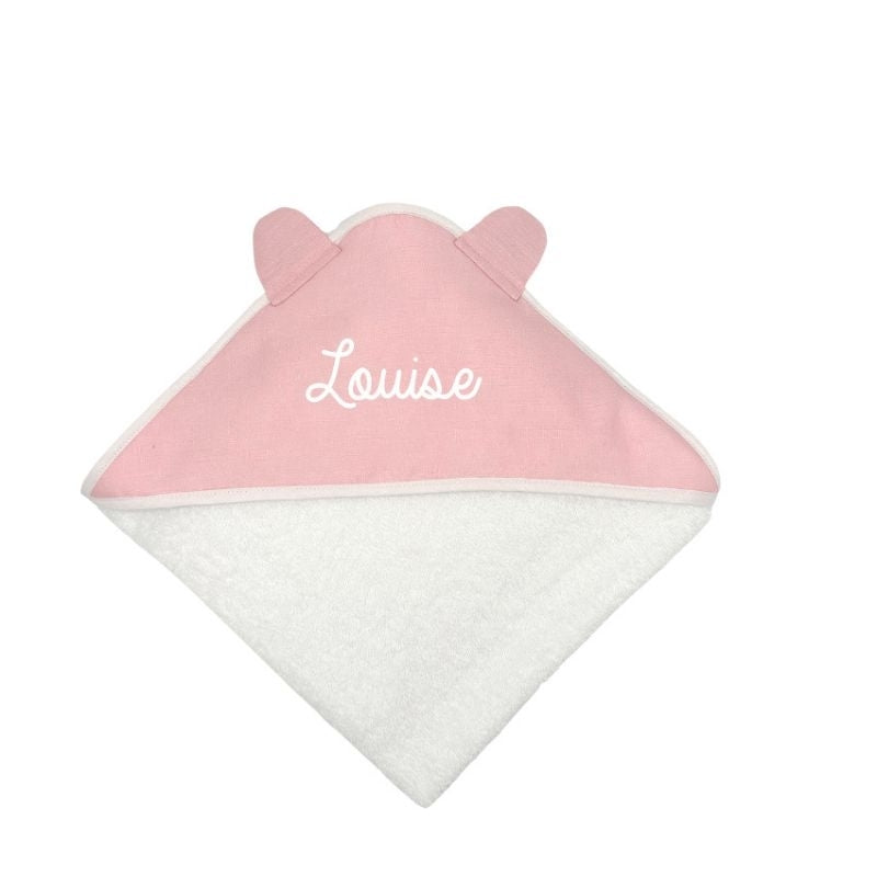 Cape de Bain Chat Personnalisable Lin Rose - Oh La La Paris