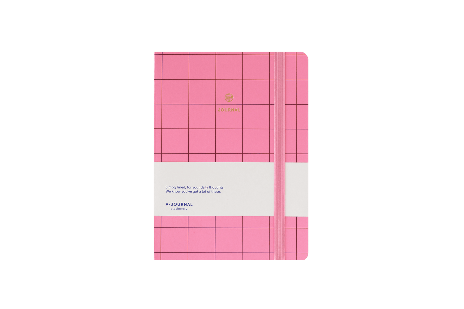 Carnet Fines Rayures Rose - A-Journal
