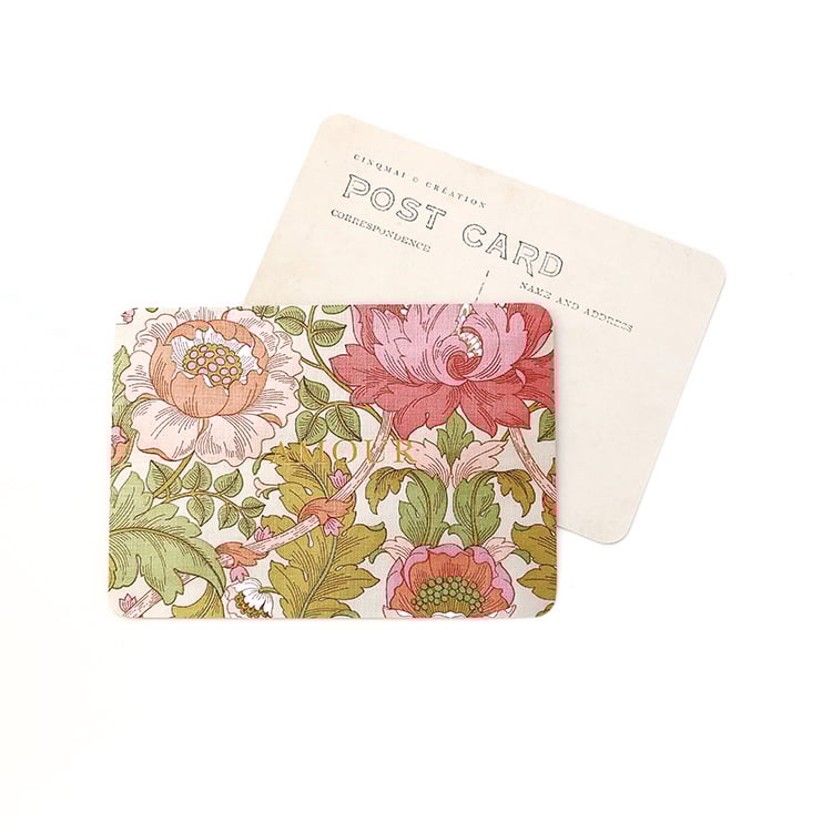 Carte Doré Amour Fleurs - Cinq Mai