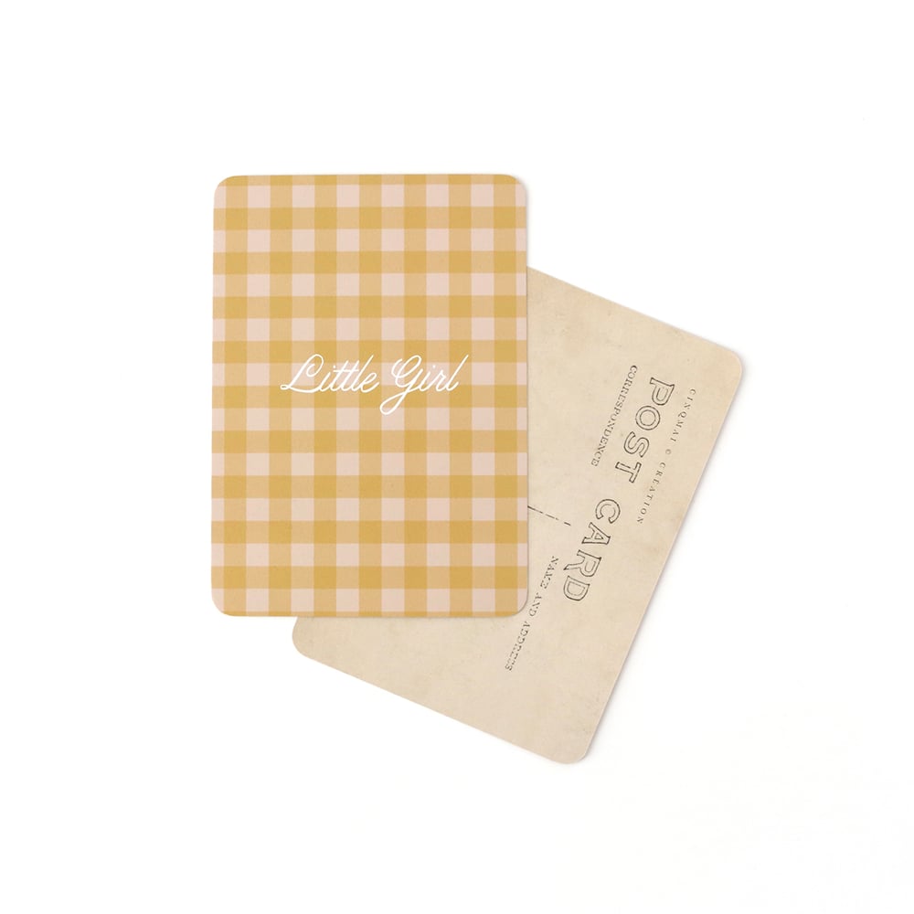 Carte Little Girl Vichy - Cinq Mai
