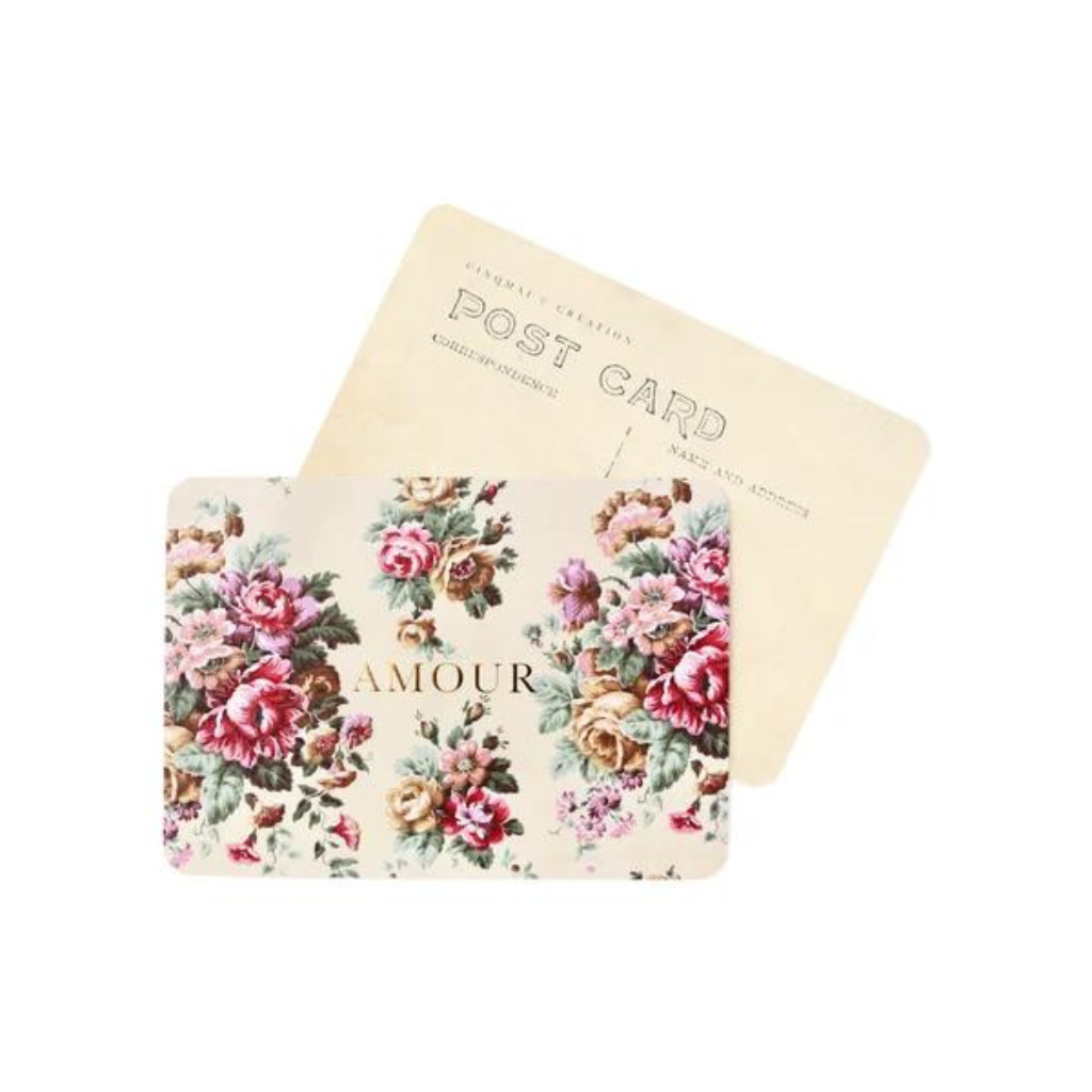 Photo de carte amour fleurs roses cinq mai par Les Biscottes