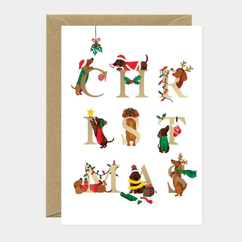 Carte Christmas Teckel - All the Ways to Say