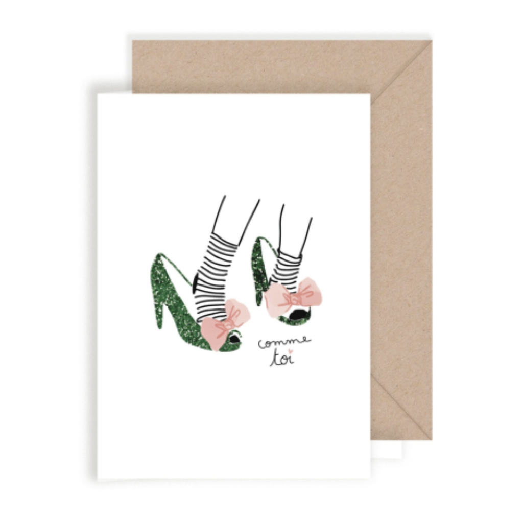 Photo de carte double comme toi my lovely thing par Les Biscottes