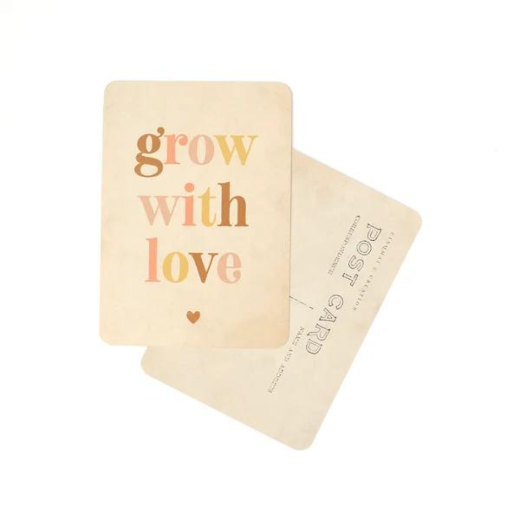 Photo de carte grow with love rose cinq mai par Les Biscottes