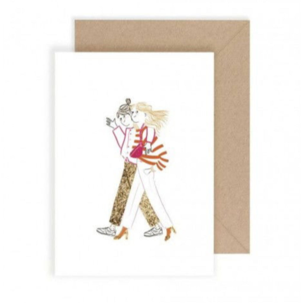 Photo de carte hey the two girls my lovely thing par Les Biscottes