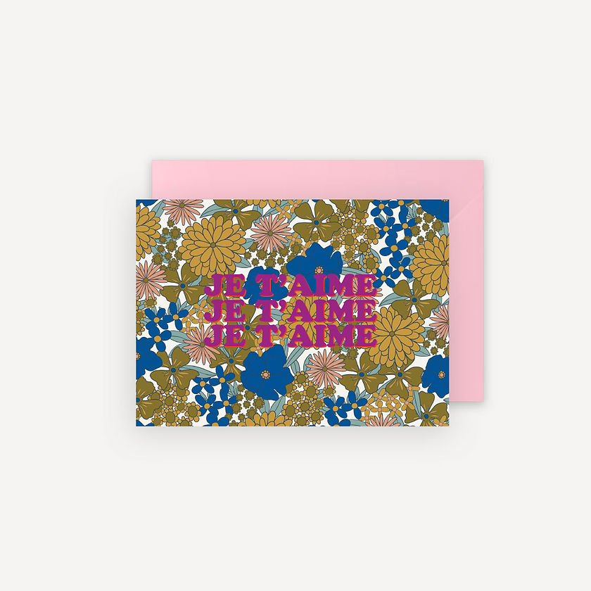 Carte Je t'Aime - Mariisoré