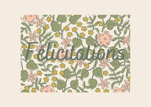 Carte Lily Félicitations - Baubels