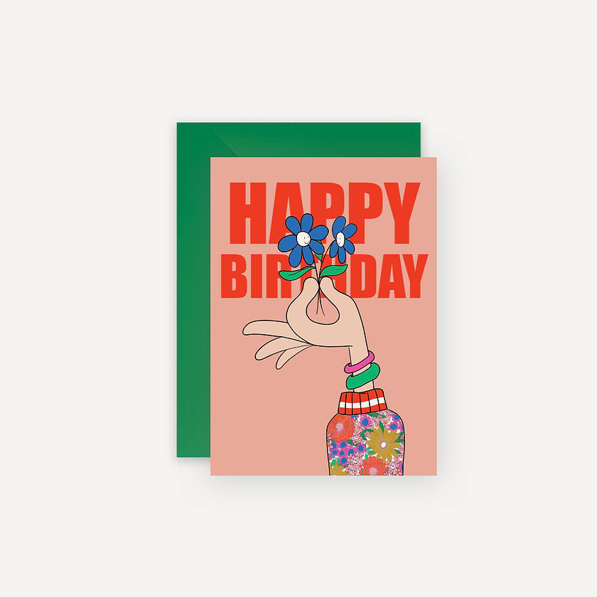 Carte Happy Birthday Main - Mariisoré