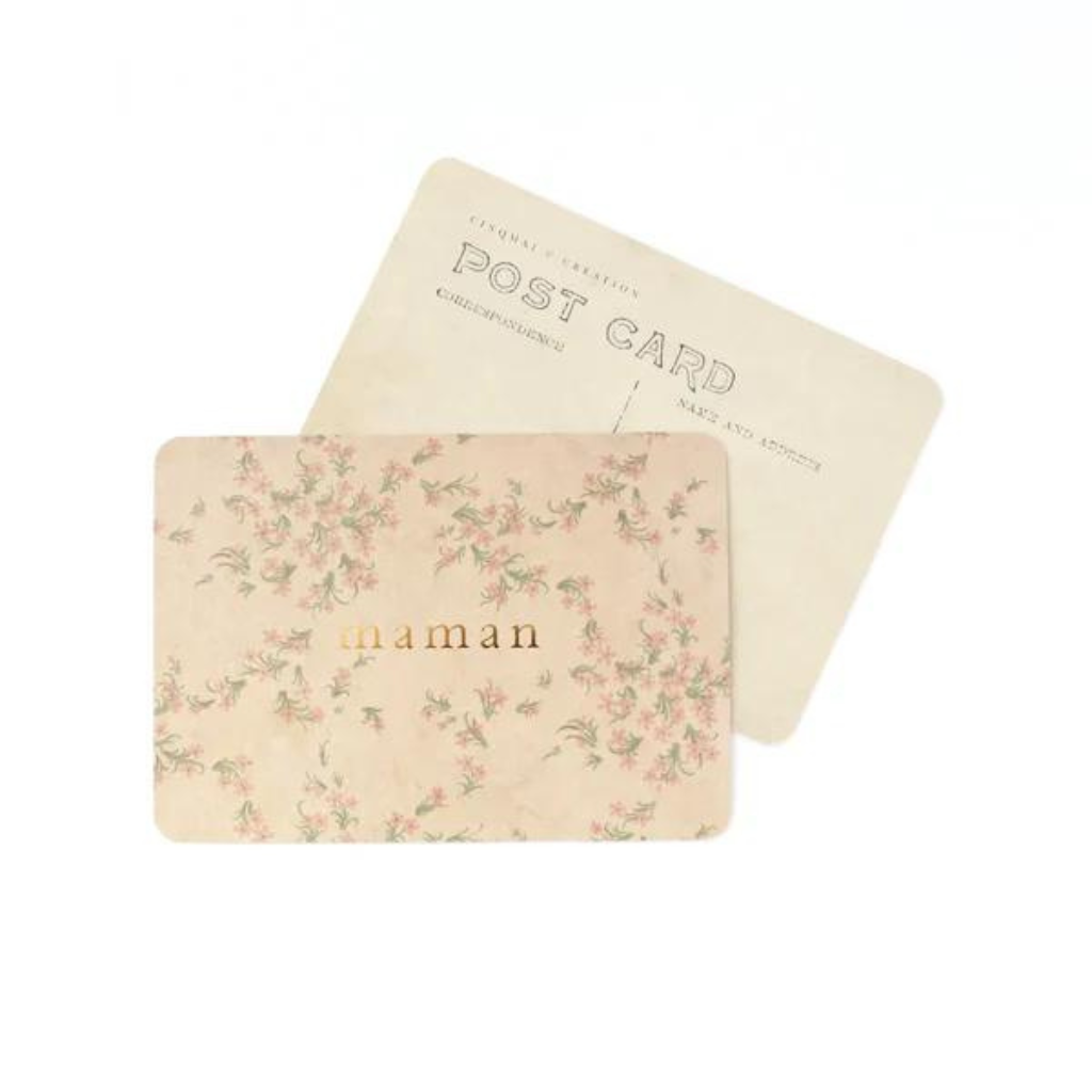 Photo de carte maman fleurs roses cinq mai par Les Biscottes