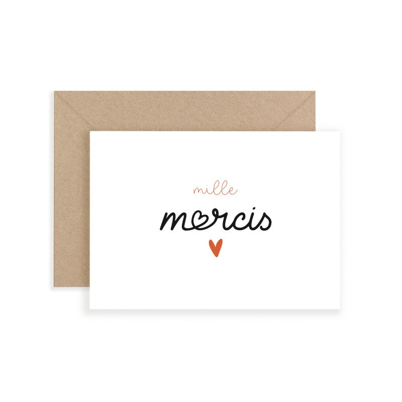 Carte "Mille Mercis" - My Lovely Thing