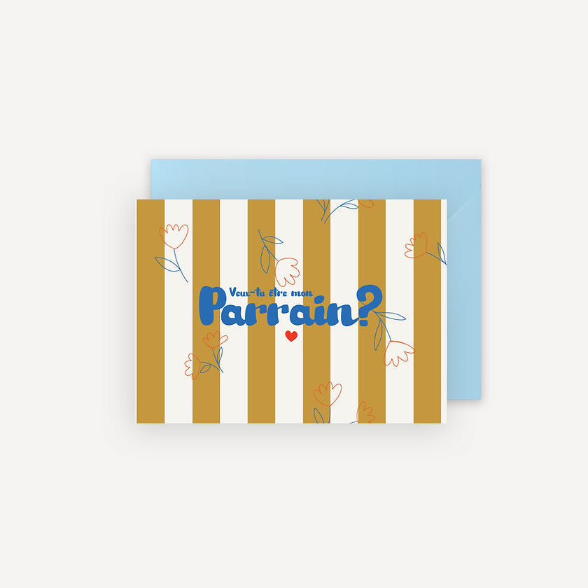 Carte Veux-tu Être mon Parrain - Mariisoré