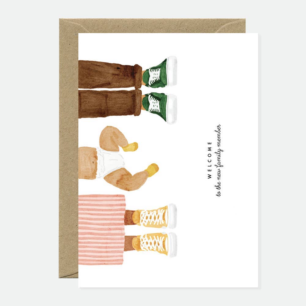 Carte "Welcome Baby Family Member" - All the Ways to Say