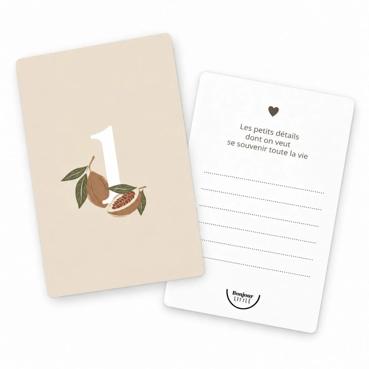 Cartes Étape Motifs - Bonjour Little