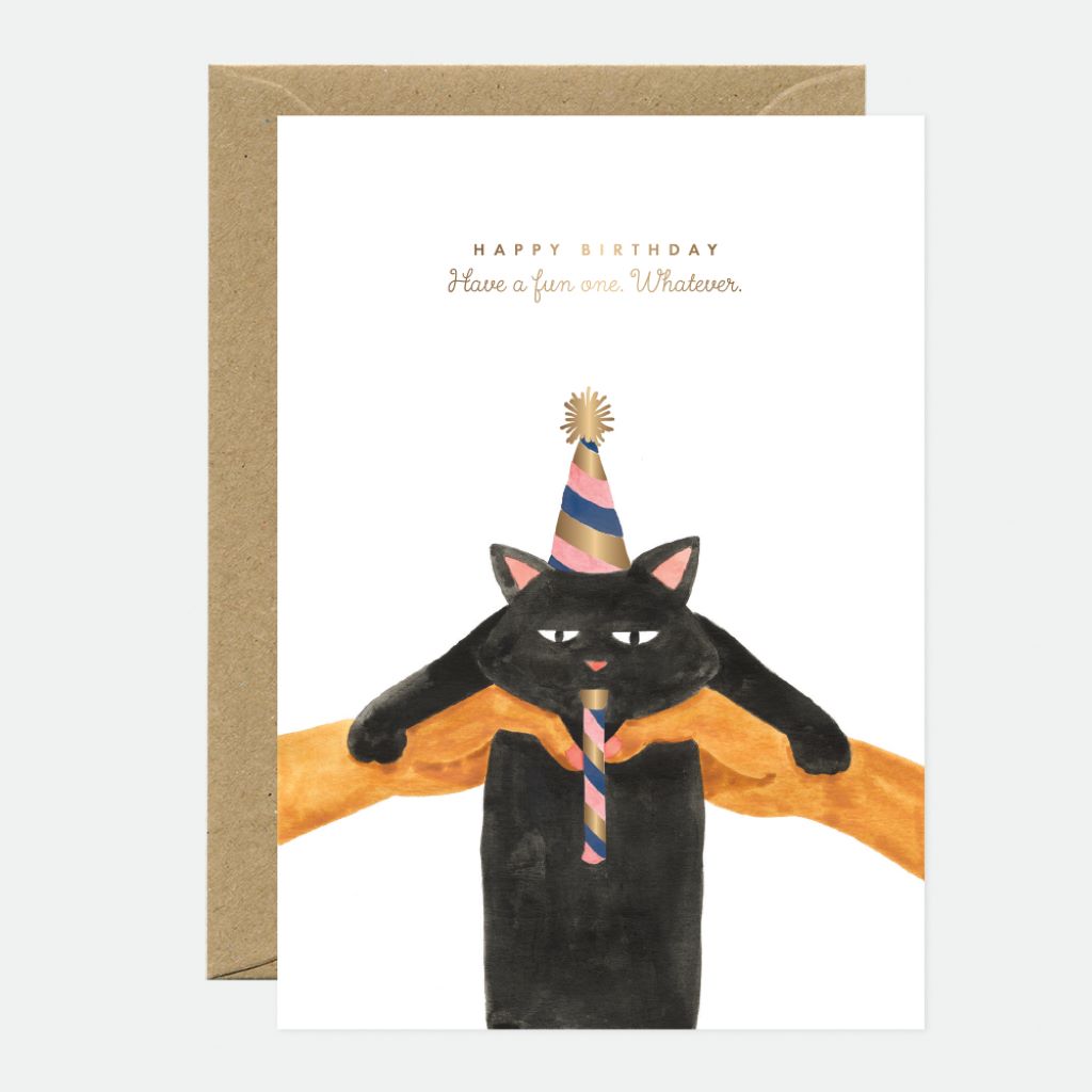 Carte Anniversaire Chat - All The Way To Say