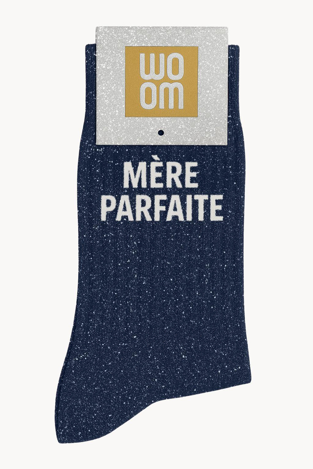 Chaussettes à Paillettes "Mère Parfaite" Marine - Woom