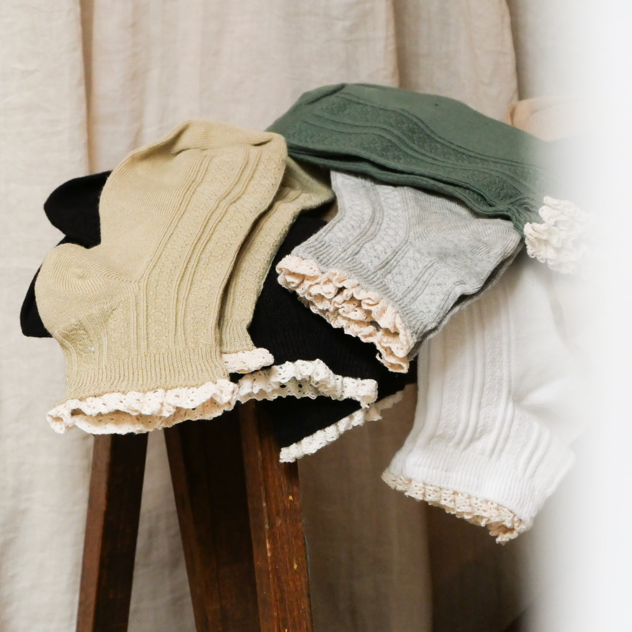 Chaussettes Basses Macramé - Gentil Coquelicot