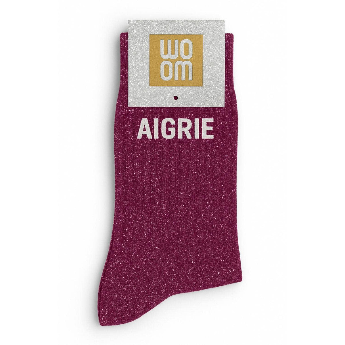 Chaussettes à Paillettes "Aigrie" Violet - Woom
