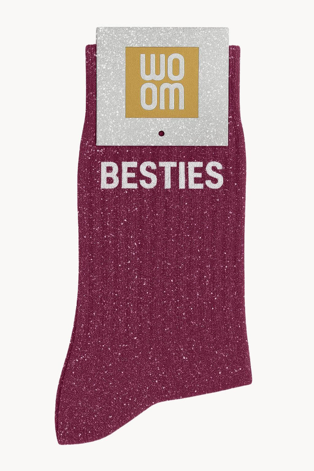 Chaussettes à Paillettes "Besties" Violet - Woom