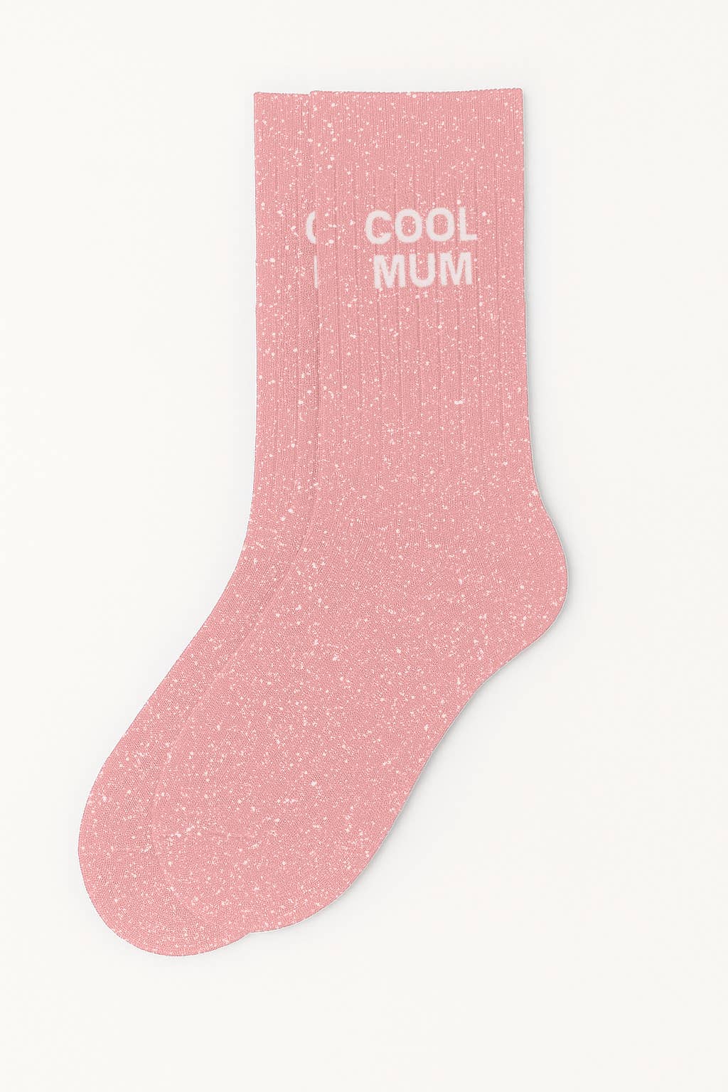 Chaussettes à Paillettes "Cool Mum" Rose - Woom