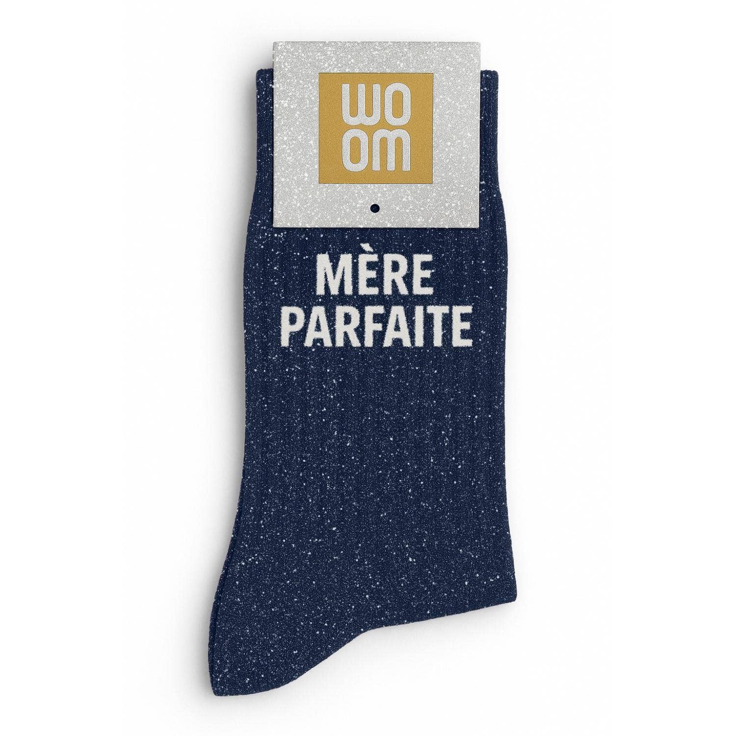 Chaussettes à Paillettes "Mère Parfaite" Marine - Woom
