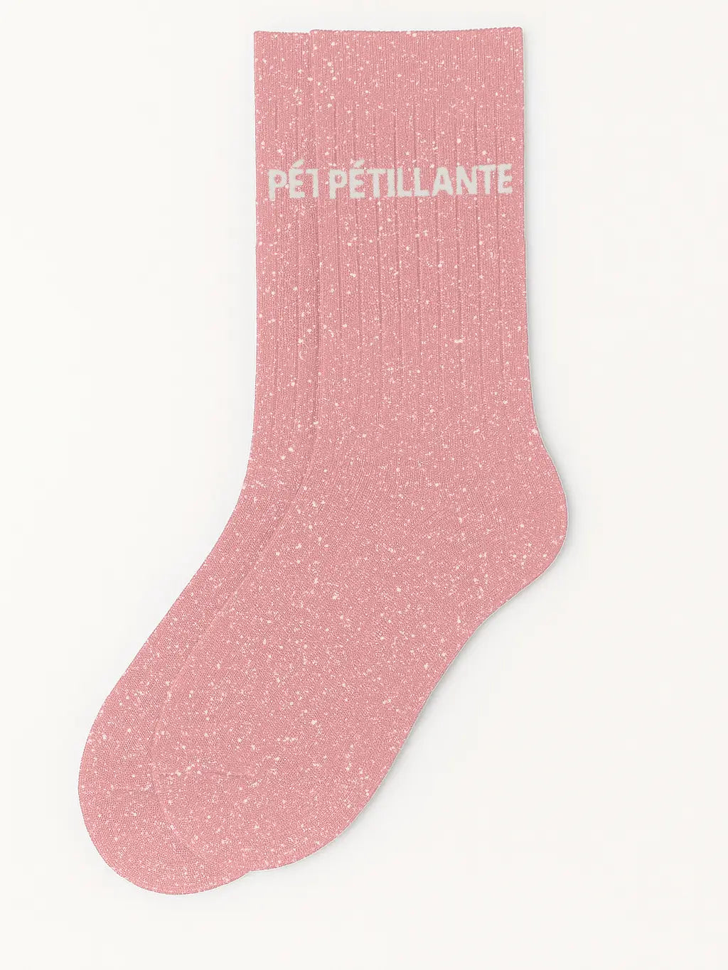 Chaussettes à Paillettes "Pétillante" Rose - Woom