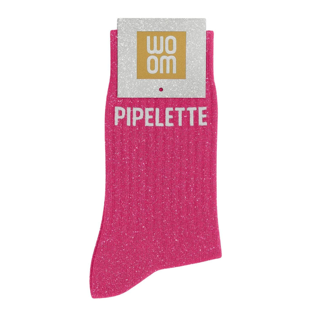 Chaussettes à Paillettes "Pipelette" Fuschia - Woom