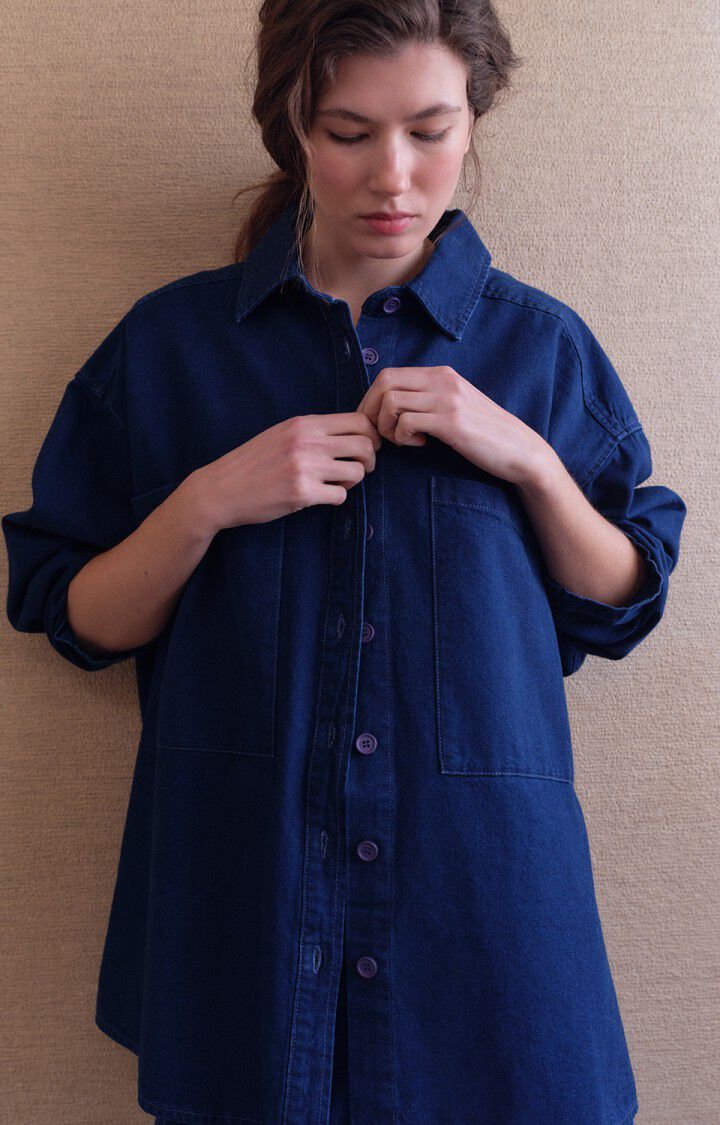 Chemise Comow Bleu Brut - American Vintage