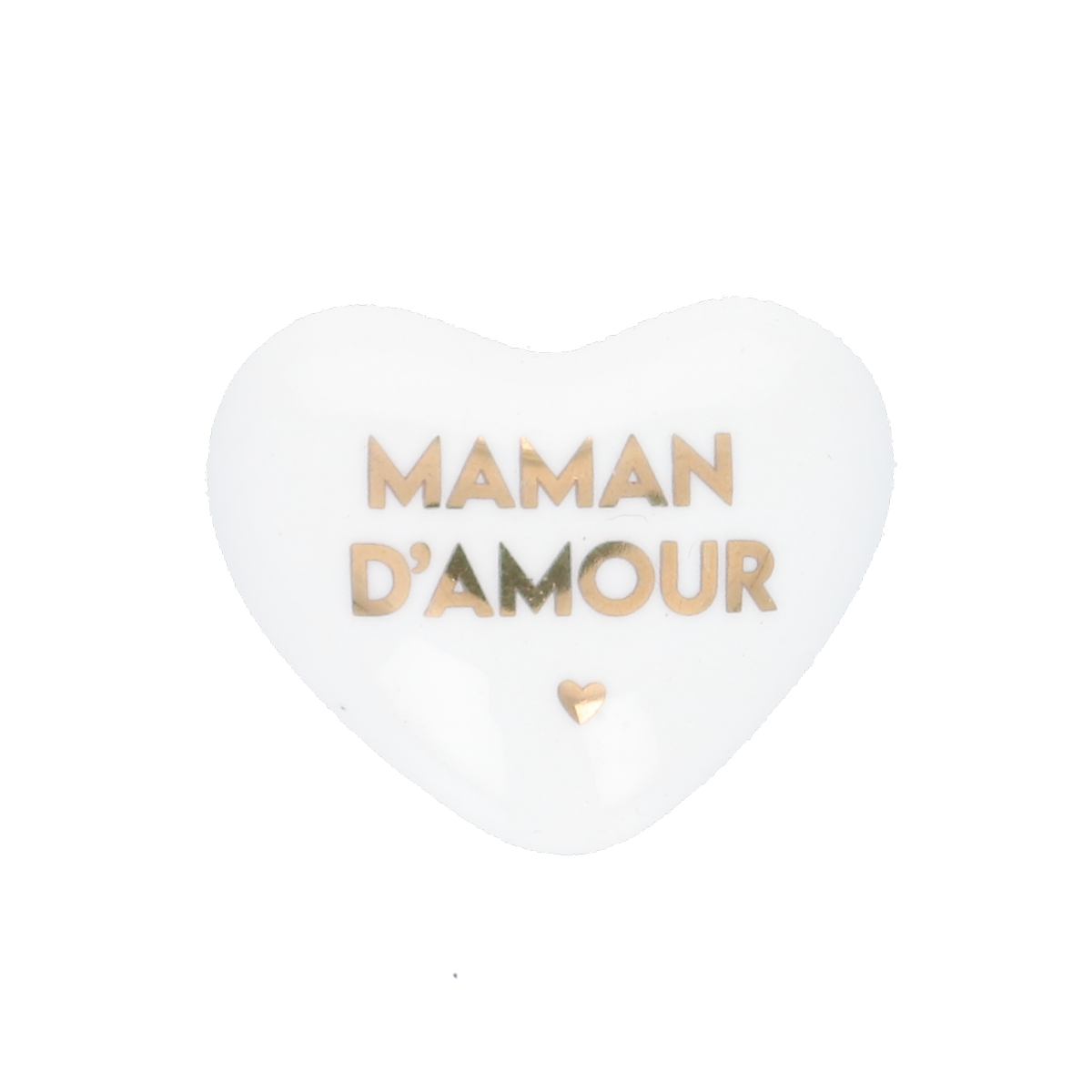Cœur Céramique "Maman d'Amour" - Mercredi