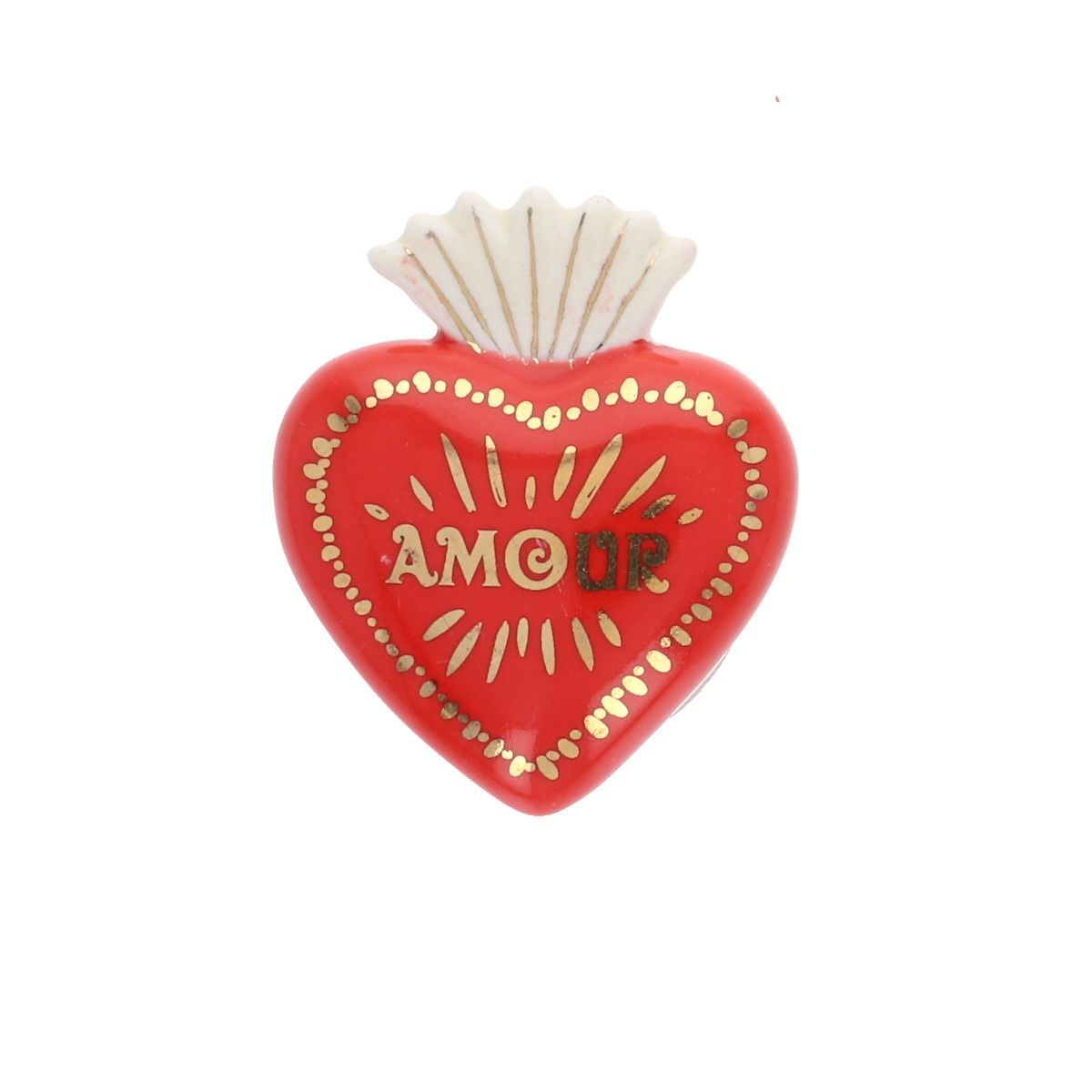 Cœur Ex-Voto Céramique "Amour" - Mercredi