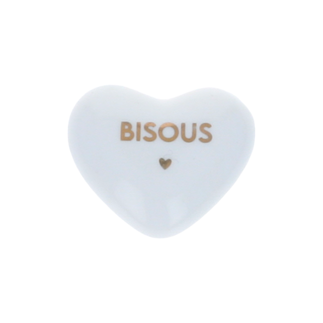 Photo de coeur porcelaine blanc dore bisous atelier jasmin 1 par Les Biscottes