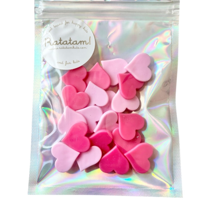 Cœurs Roses Clips Roues de Vélos - Ratatam