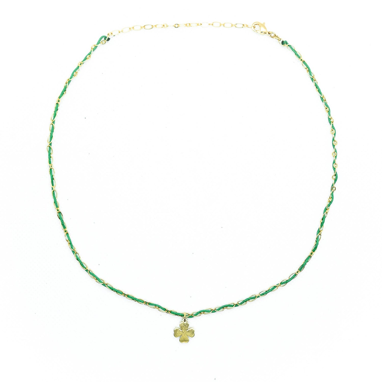 Collier Empreinte Vert Chance - Monsens