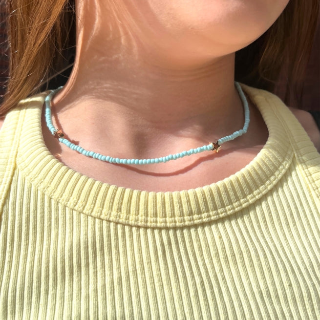 Collier Étoiles Bleu - Ratatam
