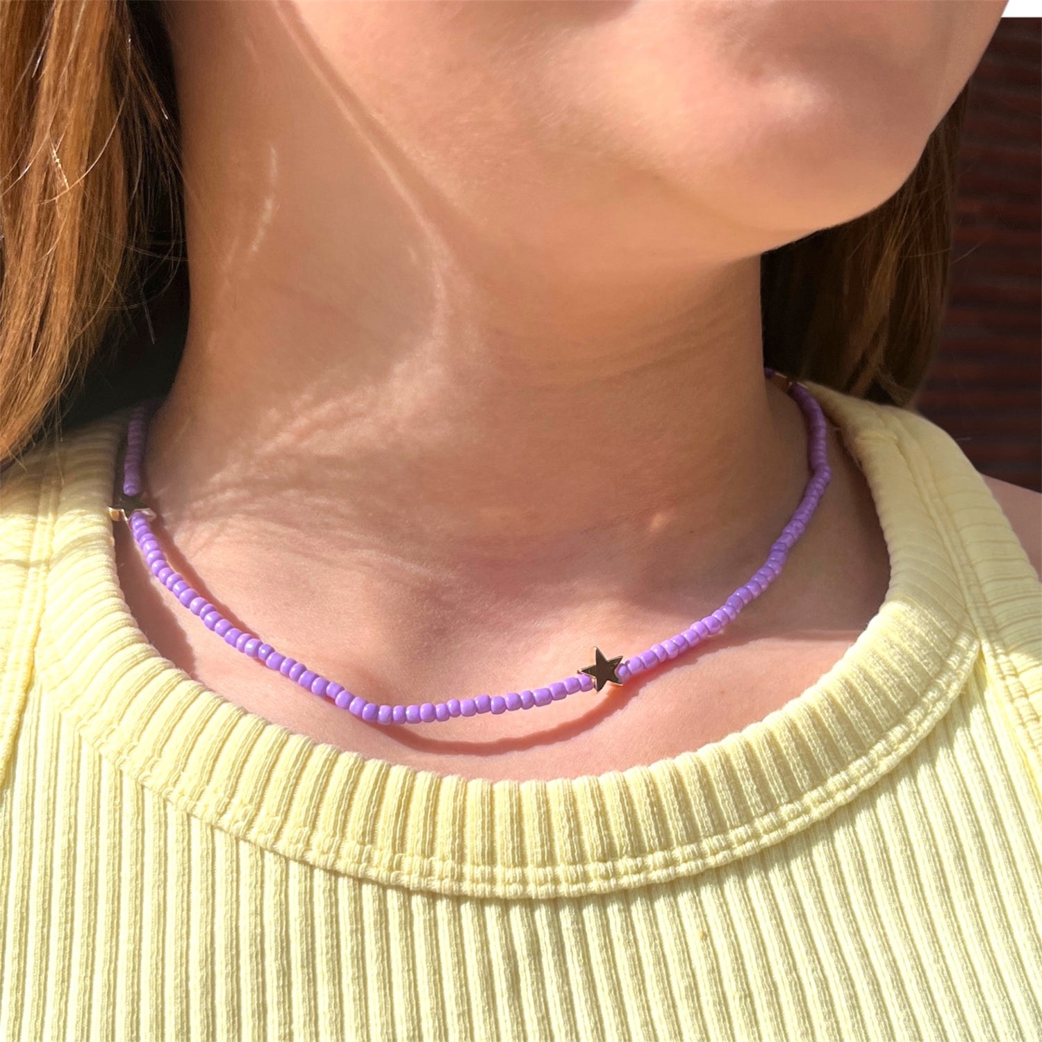 Collier Étoiles Violet - Ratatam