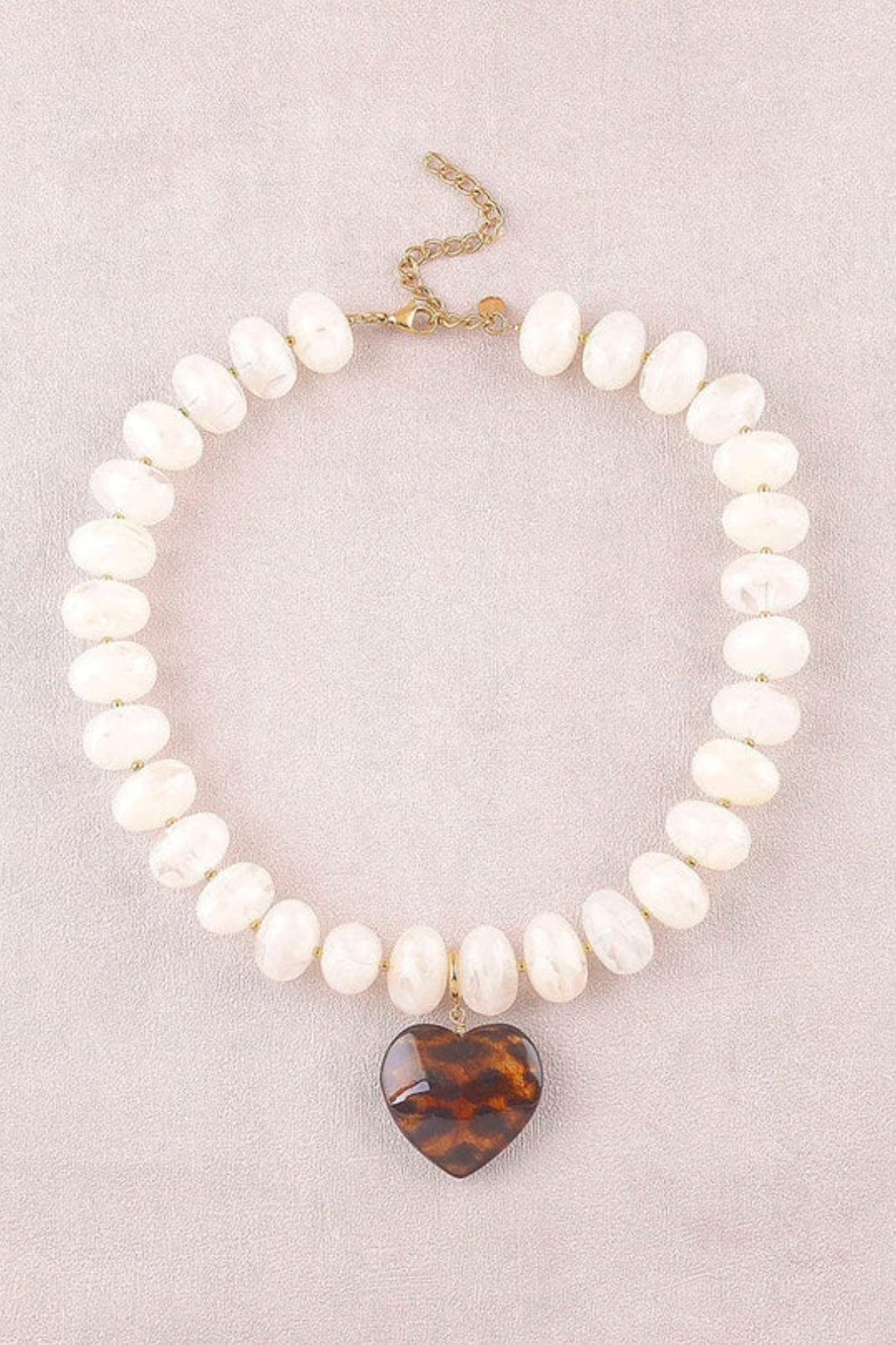 Collier Ziana Blanc Léopard - Bohm