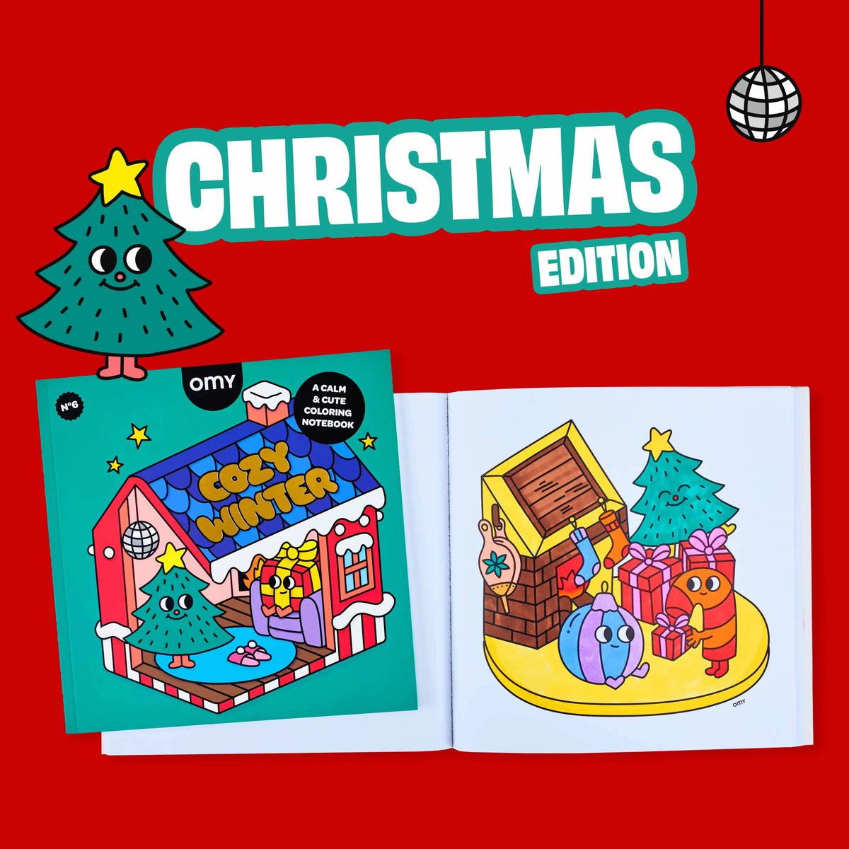 Cahier de Coloriage Christmas - Omy